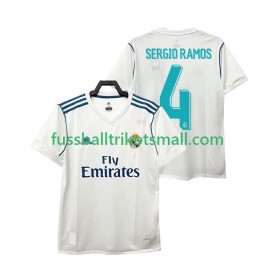 Fußballtrikots Real Madrid SERGIO RAMOS 4 2017 Retro 2018 Kurzarm Heimtrikotsatz kaufen